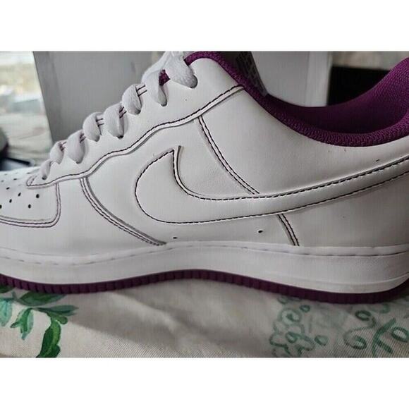 Nike Air Force 1 Men\'s Size 11.5 White/White-Viotec CV1724-105 IOB Read Desc main image 4